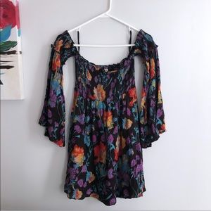 Floral off-the-shoulder Dress (Urban Outfitters)